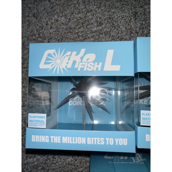 HIDEUP COIKE Fish L #242 & Coike 13mm #141 Soft Bait NEW - Picture 3 of 9